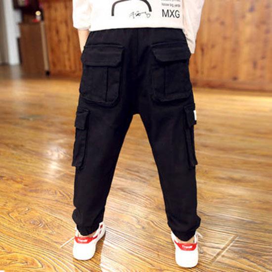 Boys Winter Velvet Pants Casual Trousers Kids Children Fashion Long Pants Baby Elastic Waist Pants