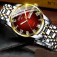 Leisure Mechanical Wristwatches For Men Bracelet Stainless Steel Automatic Watches