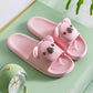WTEMPO Slippers Women Cartoon Koala Thick Bottom Soft Lightweight  Non-slip Beach Bedroom Home Bathroom