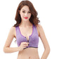 Front Buckle Zipper No Steel Ring Sports Bra Vest Style Large Size Sports Shockproof Gathering Running Underwear Women