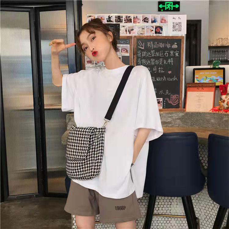 Ladies Summer Short Sleeve Shorts Two Piece Student Loose Casual Suit Short Sleeve T-Shirt + Sports Shorts Athletic Clothing Sets