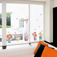 [Wall stickers] More meat potted plant wall stickers flowers living room bedroom balcony window home