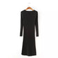2019 Women fashion Twisted  Sweater Dress   Femme Long sleeve pullover Sweater Dresses