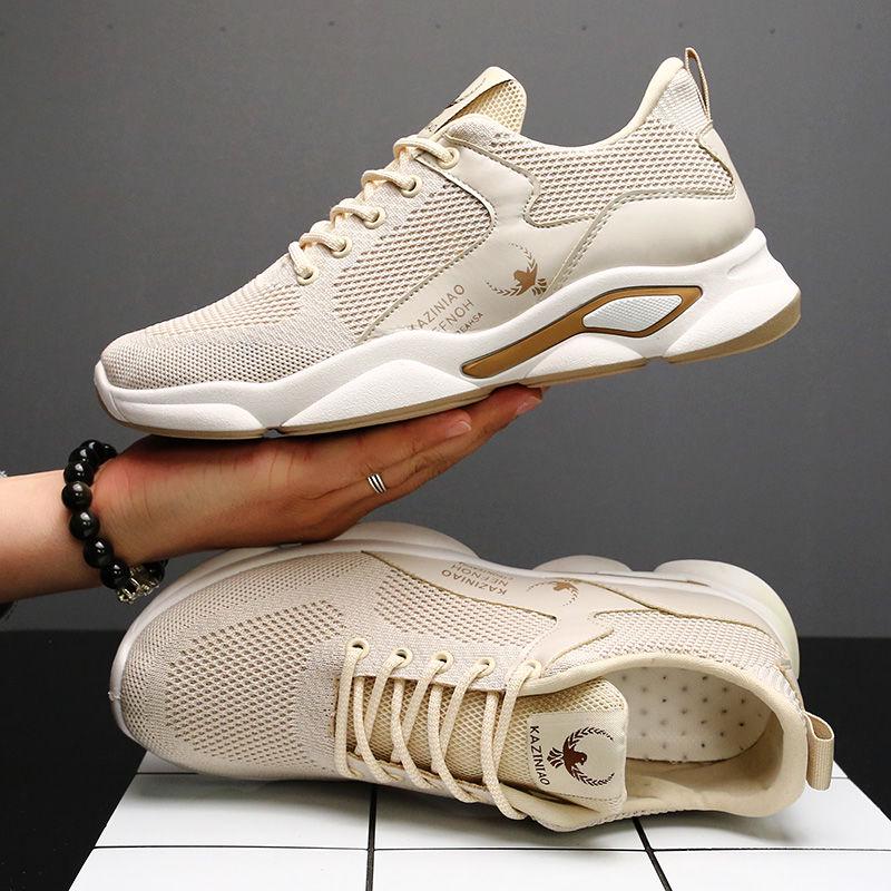Summer Men Casual Shoes Light Breathable Mesh Shoes Men Sneakers Lace Up Gray White Black Red Male Shoes 2020