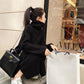 Fall/winter Turtleneck Pullover Skirt Over-the-knee Slim White Bottoming Skirt