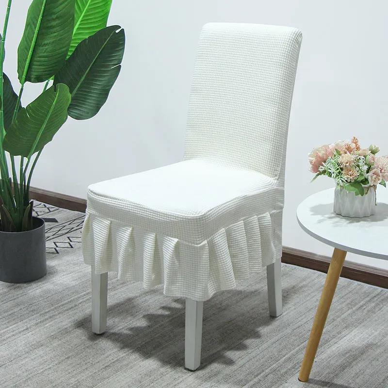 Household Thickened Dining Table and Chair Cover Universal Universal Dining Chair Cover Elastic Stool Cover Siamese Chair Cushion Cover