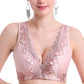 Vest-style Sexy Breast Adjustment Underwear Ladies Small Chest Breathable No Steel Ring Lace Lace Gather Bra