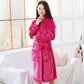 Flannel Nightgown Thick Coral Fleece Bathrobe Ladies Homewear Sleep Long Sleeve Autumn and Winter Leisure Long