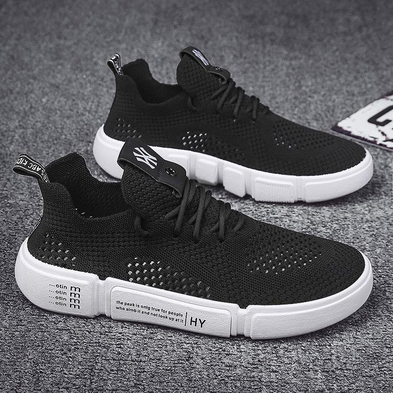 Breathable men's shoes trend wild canvas shoes casual tide shoes single shoes spring sports white