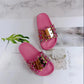 Girls Slippers In Summer Soft Sole Flat Anti-slip Sequins Slippers Household Shower Casual Little Cat Slippers