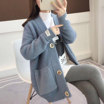 Spring and Autumn All-match Loose Sweater Casual Knitted Cardigan Jacket Fashion Casual Women's Jacket