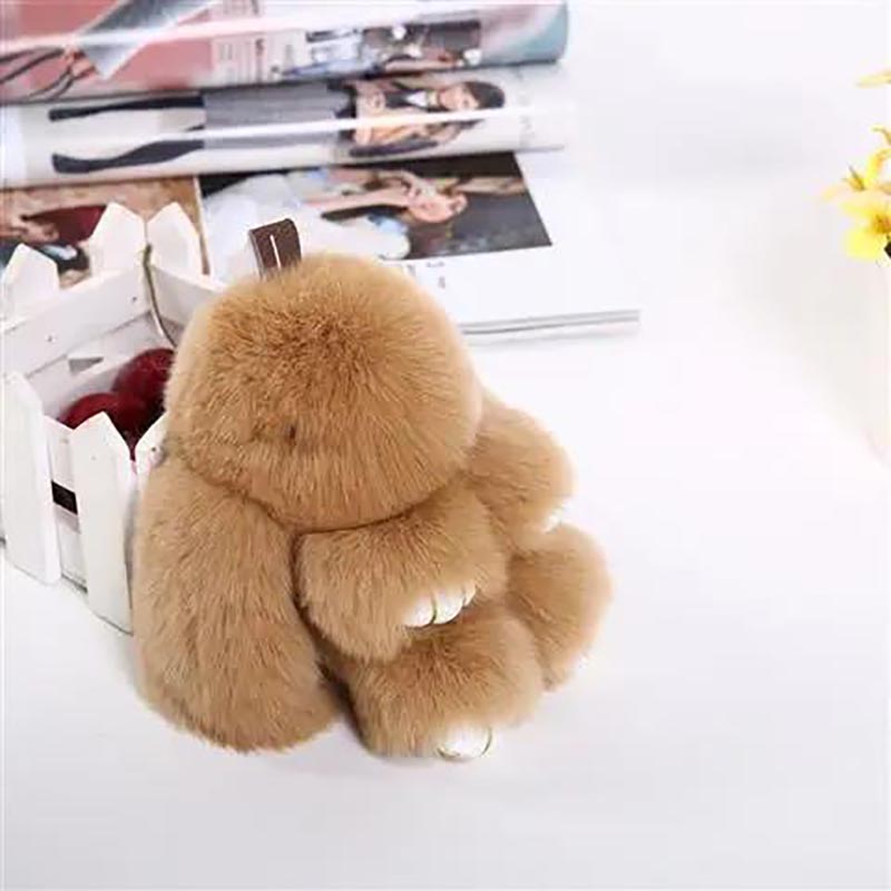 Imitation Rex Rabbit Plush Rabbit Pendant Little Rabbit Bag Pendant Cute Rabbit Pendant Plush Toy Pretend Dead Rabbit Pendant