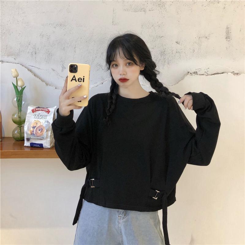 Sweatshirt Women Spring and Autumn Purple Blouse Women Sweet Loose Hoodi