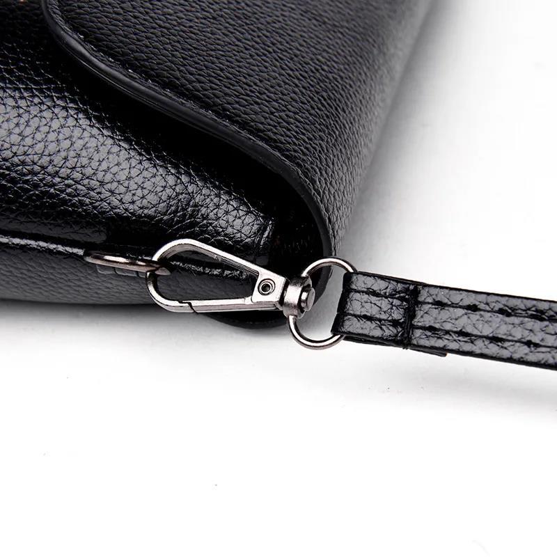 Female Crossbody Bags Women Shoulder Messenger Bags Casual Portable PU Leather Multi-Layere Embroidered
