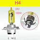 Car Bulb High Beam and Low Beam H4 Far Near One H7 Fog Lamp H3 H1 Super Bright 100W Hernia Halogen Lamp Original Car Brightening Golden Light 12V24V
