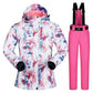 Winter Outdoor Ski Wear Women's Suit Waterproof Cotton Clothing Korean Single and Double Board Large Size Thickening Warm Snow Travel Suit