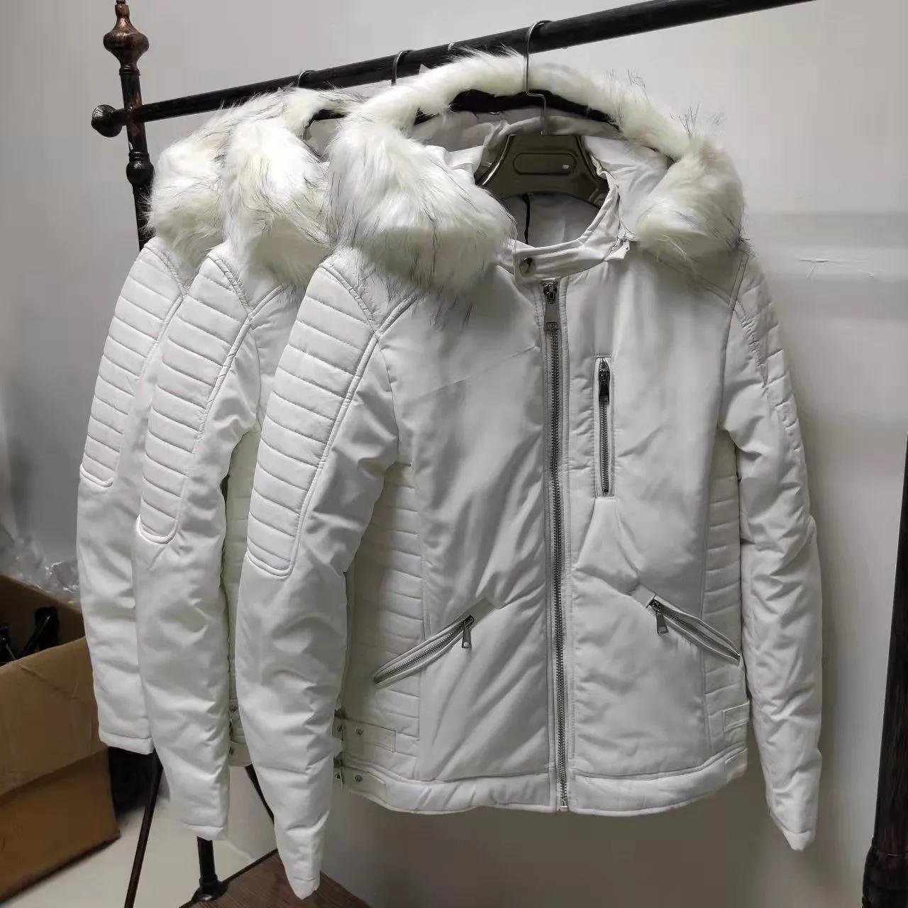 Winter Men's Korean Version of The Trend, Handsome and Versatile Thickened Outdoor Tooling Jacket and Leather Down Padded Jacket