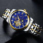 Men Stailness Steel Band Automatic Mechanical Watch Fashion Men Luminous Date Business Wristwatch