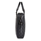 Business Briefcase Men Black Plaid PU Leather Zipper Waterproof Handbag Shoulder Bag Crossbody Bags