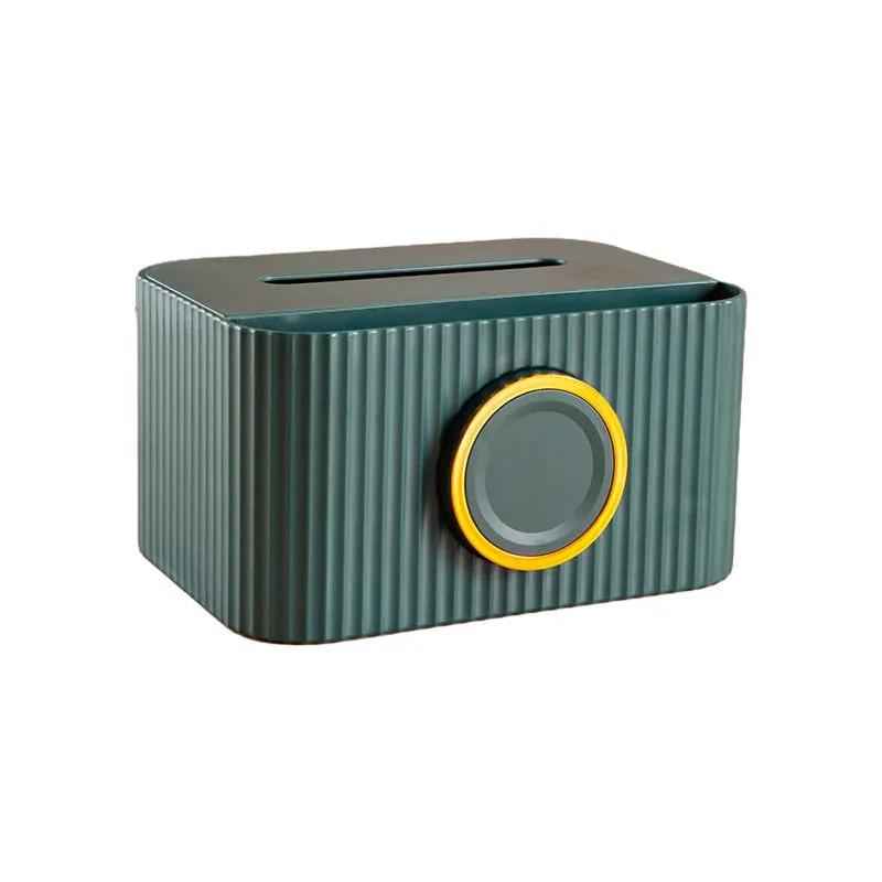 Tissue Box Drawer Paper Box Wall Mounted Remote Control Storage Wet Wipes Box Organizer Living Room Bathroom Toilet Multifunctional Paper Drawer Box