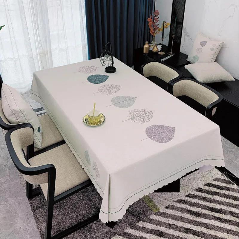 Modern Minimalist Tablecloth Kitchen Decoration Dining Table Cover Waterproof and Oil-proof Tablecloth