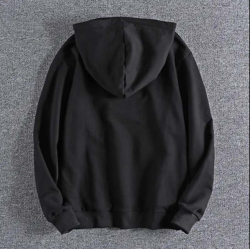 2021 New Plus Velvet Hooded Coat Europe and American Autumn and Winter Men's Casual Hoodie