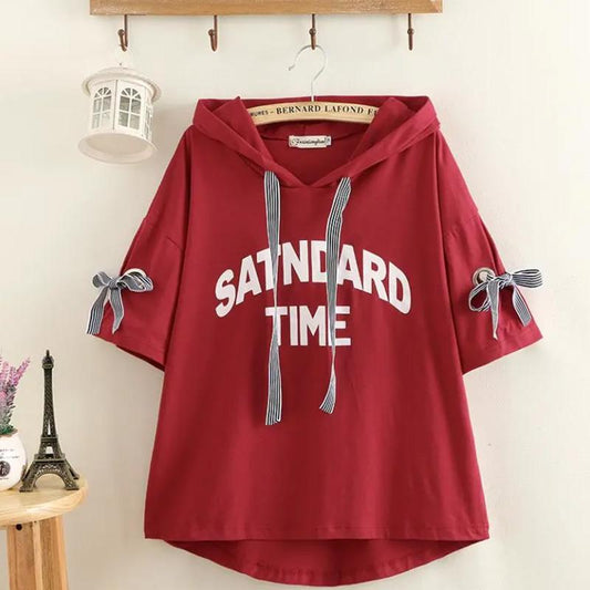 Short-sleeved Girls' Summer Fat Women's Clothes Plus Fat Plus Size Korean Version Trendy Comfortable Breathable T-shirt Tops