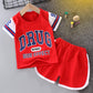 Children's Boys and Girls Summer Suits Fashionable Summer Baby Comfortable Western Style Short-sleeved Suit