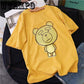 Harajuku Short Sleeve T-shirt Women Hip-hop Tees Womens Print T-shirts Trendy Girls Chic Fashion Top