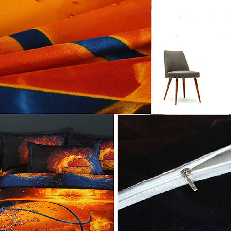 3D Three-dimensional Domineering Tiger Animal Four-piece Skin-friendly Cotton Bedding Student Duvet Cover Sheet