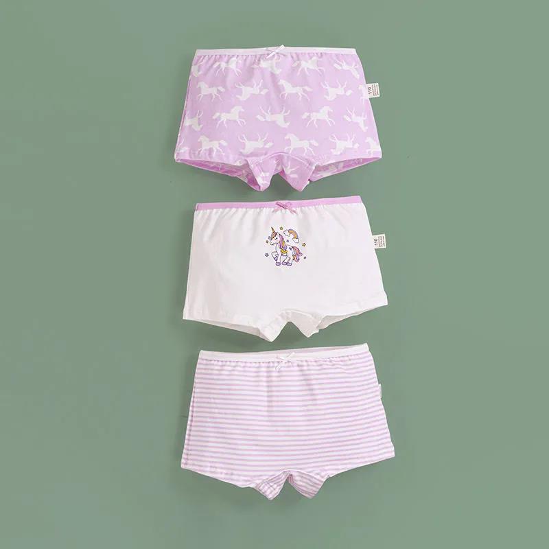 3 Pcs/Lot Cotton Girls Briefs Children's Underwear Triangle Panties Kids Underpants 2-14Years