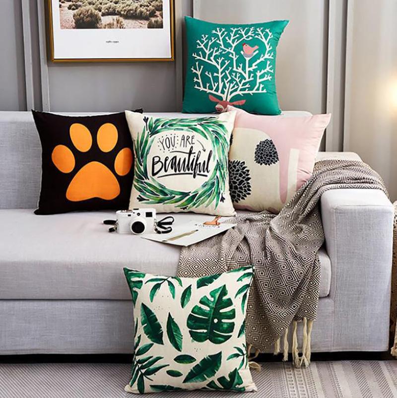 Retro Style Pillow Home Sofa Pillow Breathable Car Pillow Rest and Relaxation Artifact