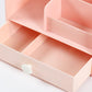 Plastic Desktop Sundries Storage Makeup Organizer Cosmetic Makeup Brush Storage Case Home Office Bathroom Storage Box
