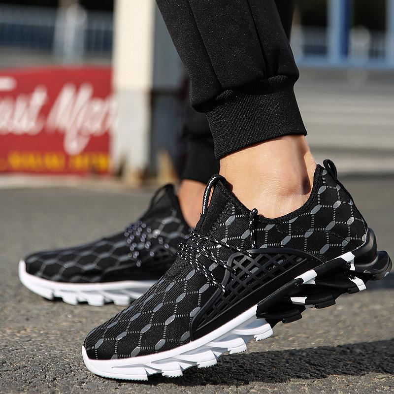 Men's Fashion Printed Sports Running Shoes Breathable Outdoor Casual Shoes Plus Size 39-47