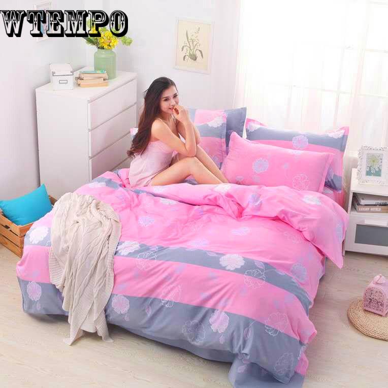 Bedding Set Pure Cotton Pattern Cartoon Simplicity Bed Sheet Quilt Cover Pillowcase