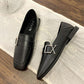 Simple Leather Shoes, Women's Versatile Flat-bottomed Work Shoes British Style Two-wear Single Shoes Soft-soled Comfortable Loafers