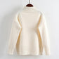High Neck Sweater Female Loose Short Student Wild Sweater Warm Thick Sweater Autumn and Winter