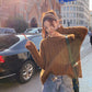 Thick Sweater Women Knitted Ribbed Pullover Sweater Long Sleeve Round Neck Jumper Soft Warm Autumn Winter