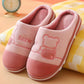 Home Slippers Women Thick Warm Winter Slippers Plus Size Men Cotton Slides Cute Bear Pink Blue Couples Slippers Indoor Non Slip