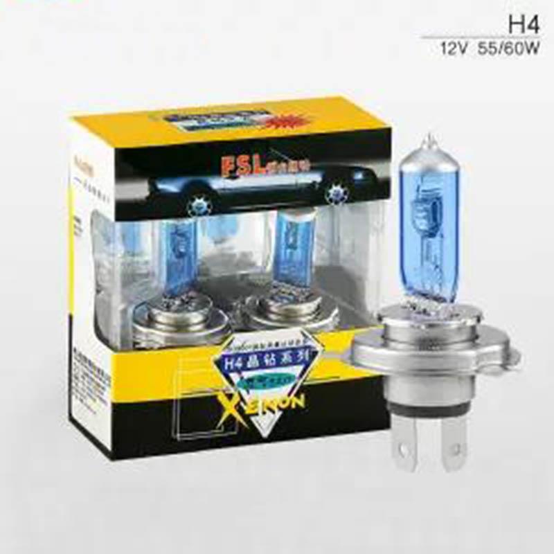 Car Front Headlight Halogen Bulb Concentrating 12V 55W/100W Super Bright Auto Parts H1 H3 H4 H7 9005 High and Low Beam Xenon Headlight
