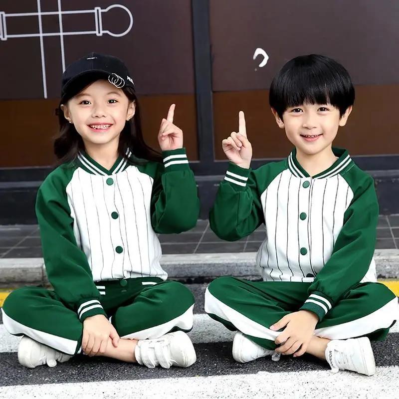 Kindergarten Uniforms Spring and Autumn  Two or Three Sets of Children's Baseball Uniforms Class Uniforms Spring Elementary School Uniforms