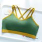 Beautiful Back Underwear All-in-one Bra Sports Bra Women Running Gathered Chest Straps Wrapped Chest Tube Top Yoga Vest