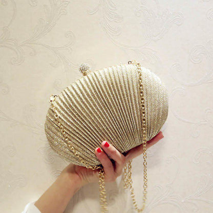 Fashion Women Ruched Clutches Evening Bag Ladies Party Wedding Bride Wallet Day Clutch Makeup Bags C