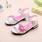 Girls' Sandals Summer Korean Version   High-heeled Children's Beach Shoes  Big children  Little Girls Soft-soled Princess Shoes