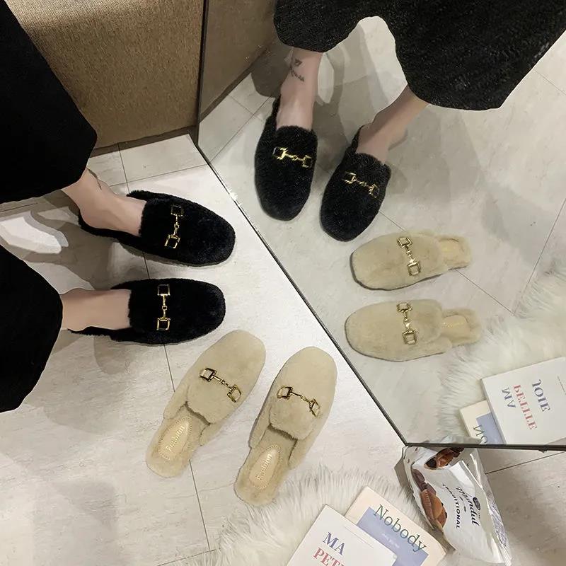 Ladies Fashion Trend Cotton Slippers Design Sense Flat Shoes Indoor and Outdoor Leisure Necessities