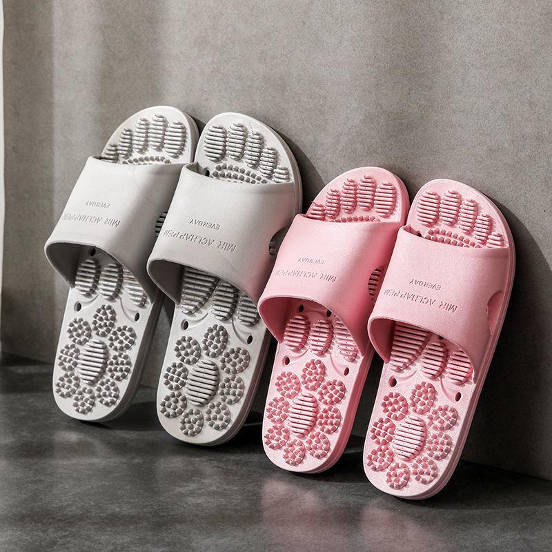 WTEMPO Slipper Men External Wear Soft Bottom Non-slip Massage Function Flip Flop Indoor Bathroom Shower