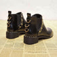 Women Boots Flock Ankle Boots Autumn Winter Women Boots Ladies Party Western Stretch Fabric Boots