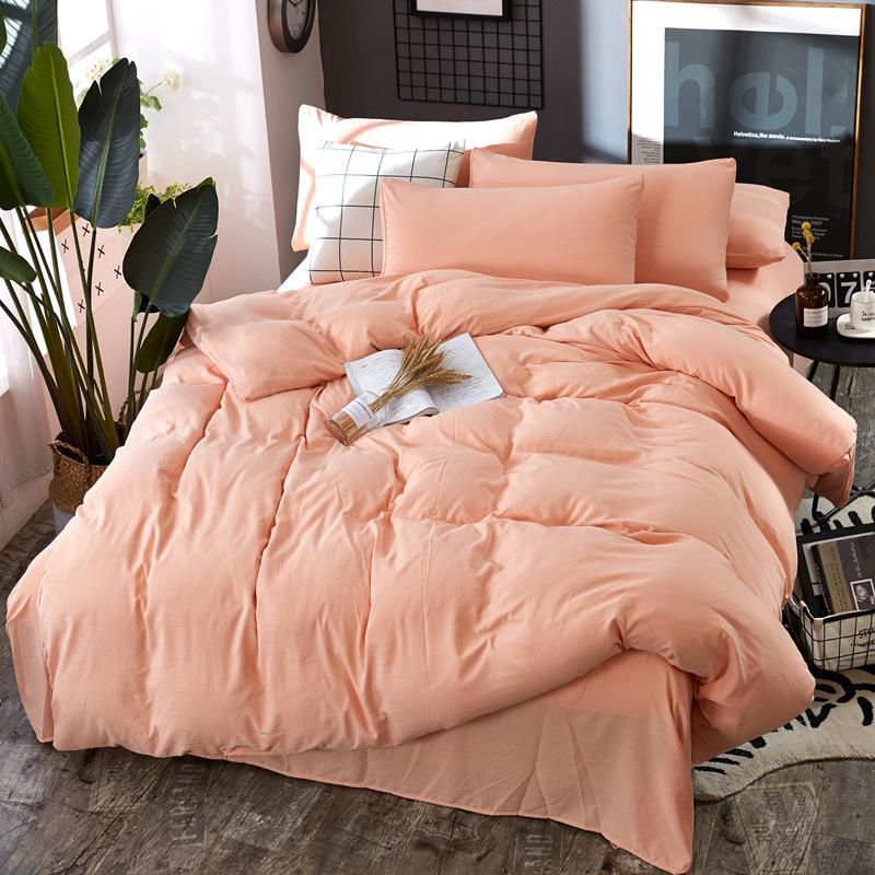 Bedding Set Queen King Single Duvet Cover Set Bed Linen Set Gray BedClothes