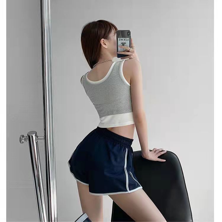 Women's Classic Side Striped Sports Shorts Loose and Thin Wide Leg Pants Casual Yoga Pants Running Shorts for Women Cute Jogging Pants Golf Short