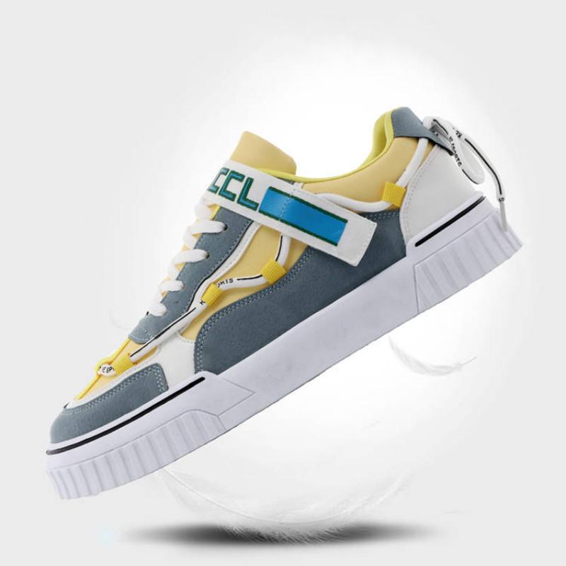 Men's casual Fashion print sneakers color matching casual shoes for men Flat non-slip color sneakers